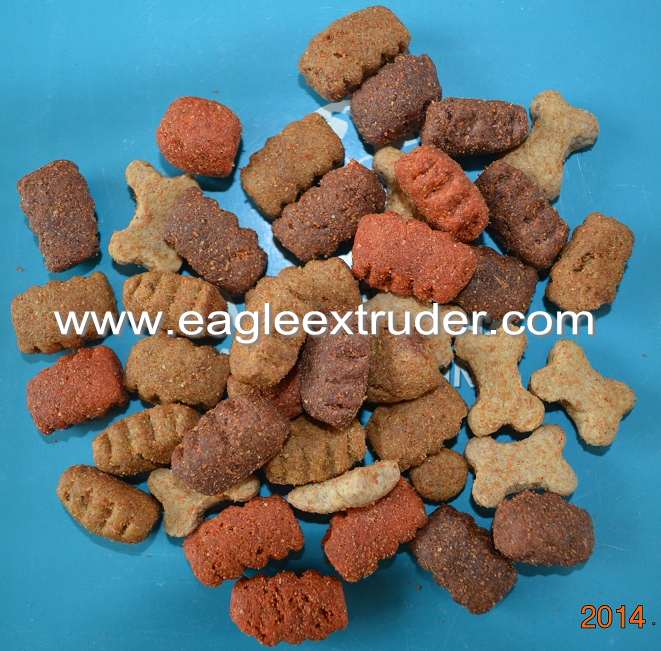 Dry kibble crispy pet dog food treats extruder machine  Dry kibble crispy pet dog food treats extruder machine
